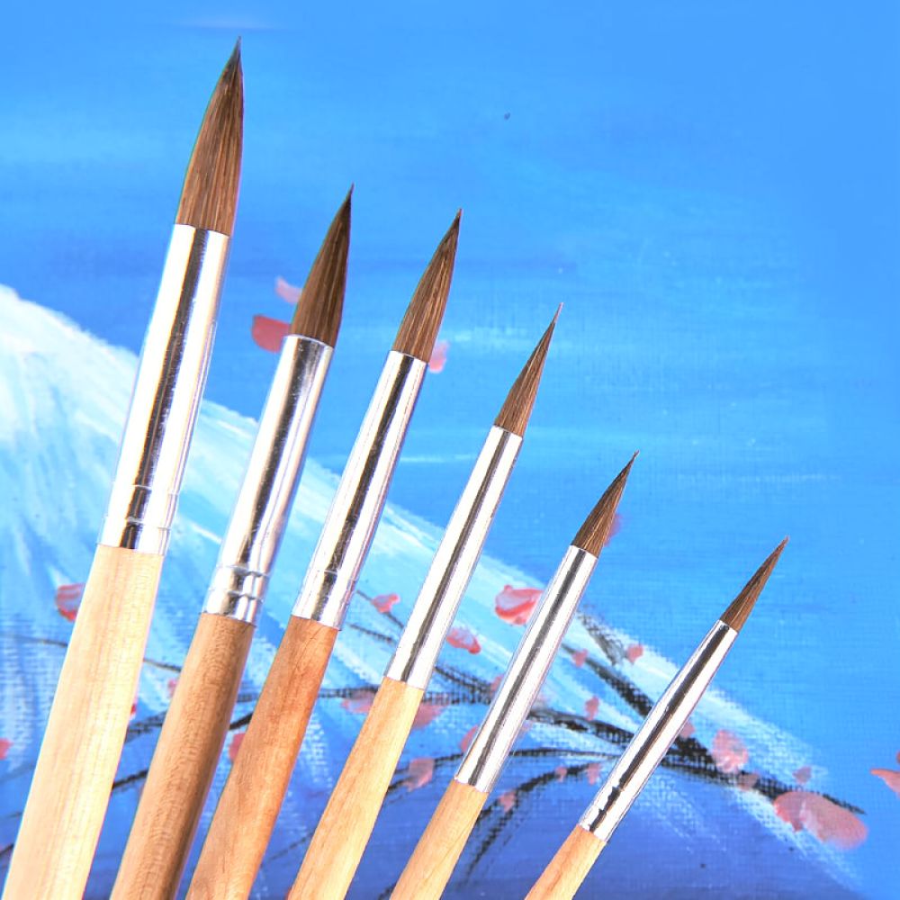 Premium Wolf Hair Paintbrushes - огляд і ціна Woodworking Hobby Kits