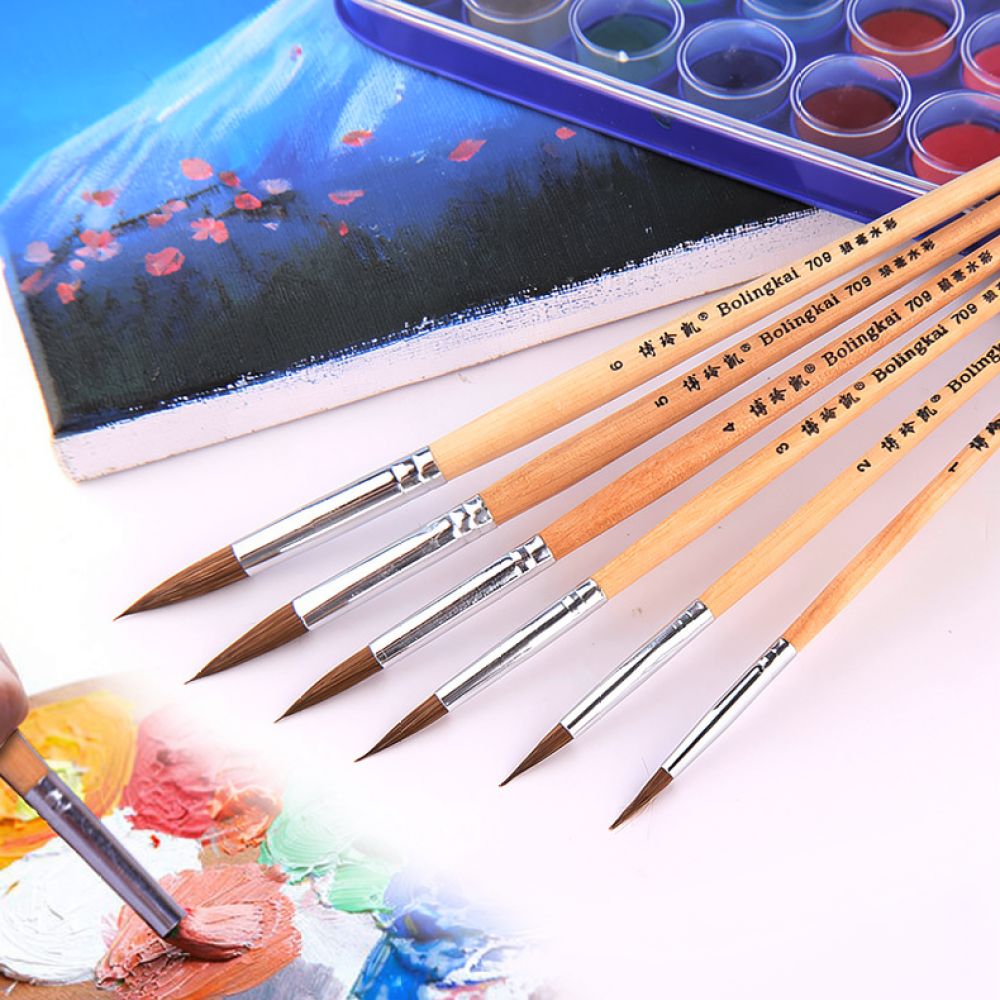 Premium Wolf Hair Paintbrushes - огляд і ціна Woodworking Hobby Kits