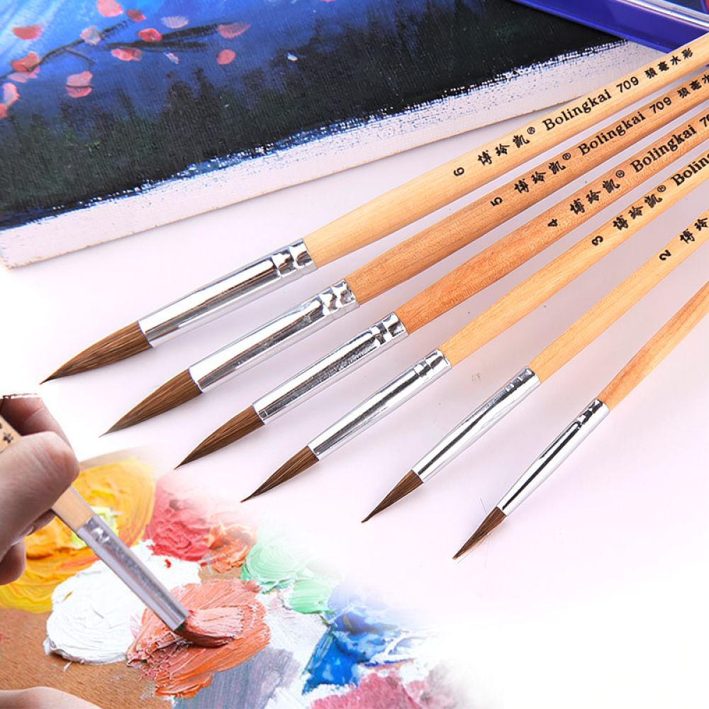 Premium Wolf Hair Paintbrushes - огляд і ціна Woodworking Hobby Kits