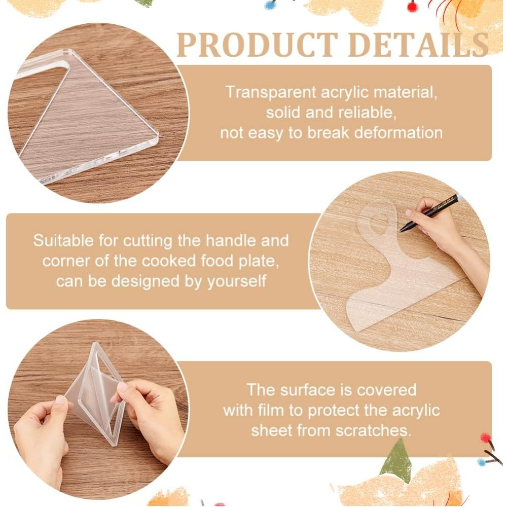 7Pcs Charcuterie Template Acry - огляд і ціна Woodworking Product