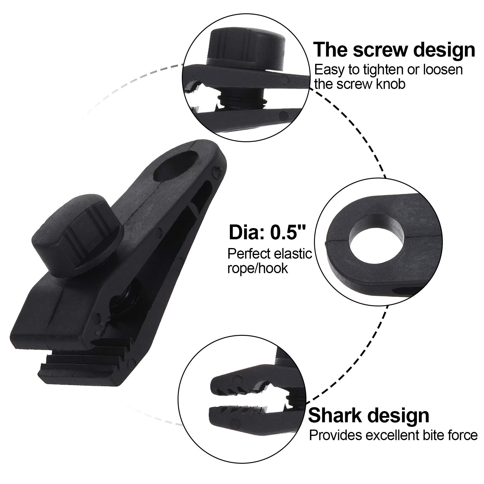 1/5/12Piece Tarp Clips Heavy D - огляд і ціна Woodworking Z Clips