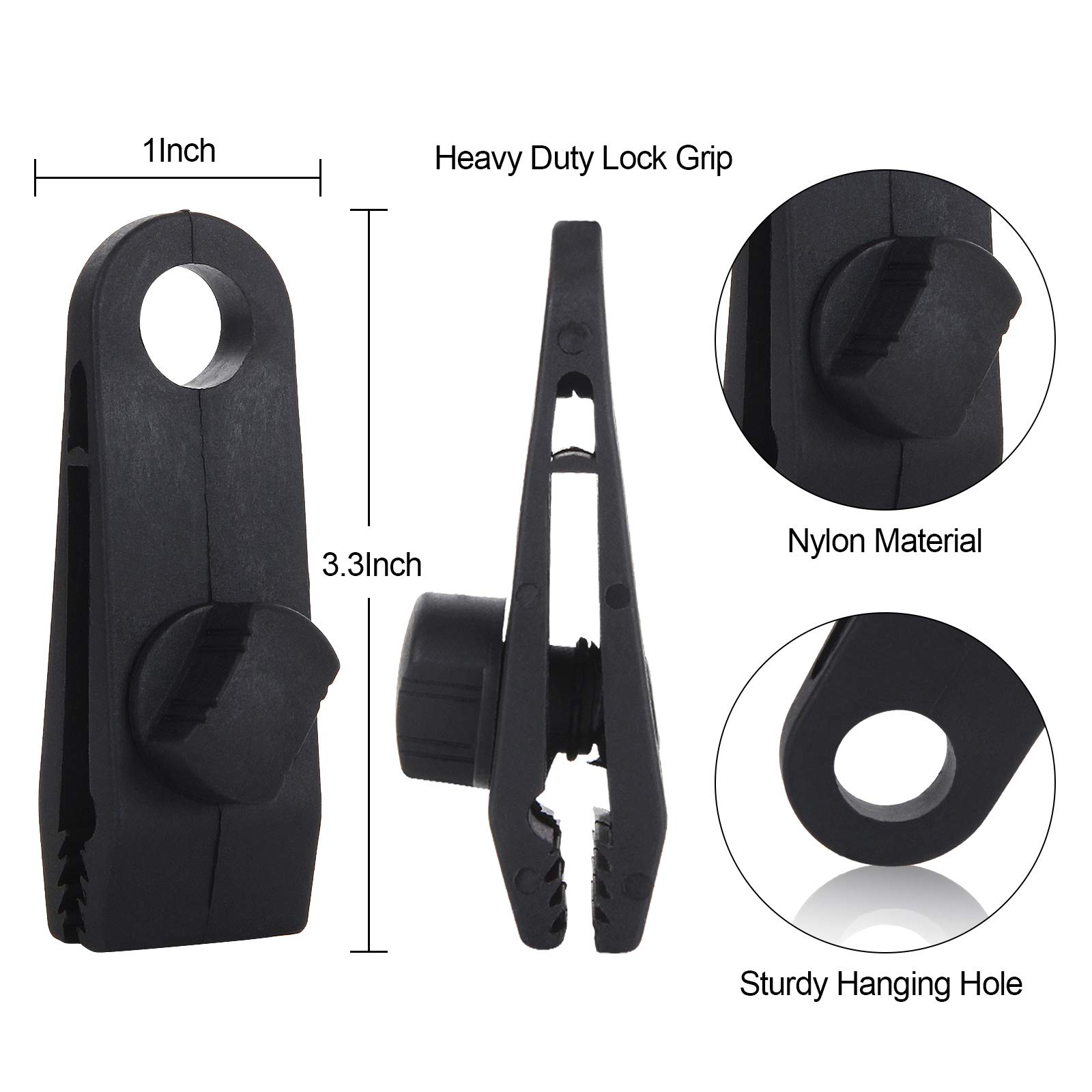 1/5/12Piece Tarp Clips Heavy D - огляд і ціна Woodworking Z Clips