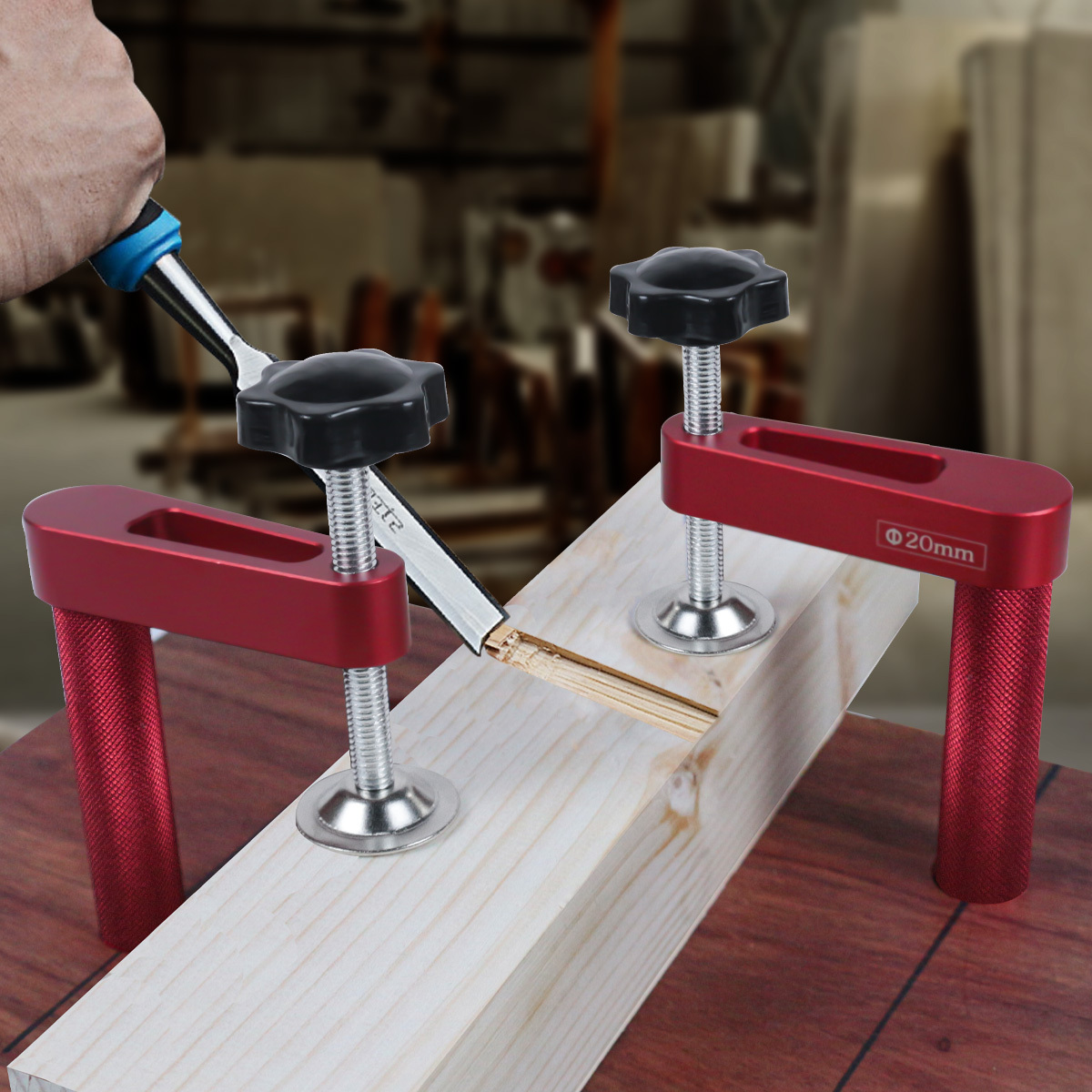 1pc 19mm/20mm Dog Hole Clamp W - огляд і ціна Woodworking Z Clips