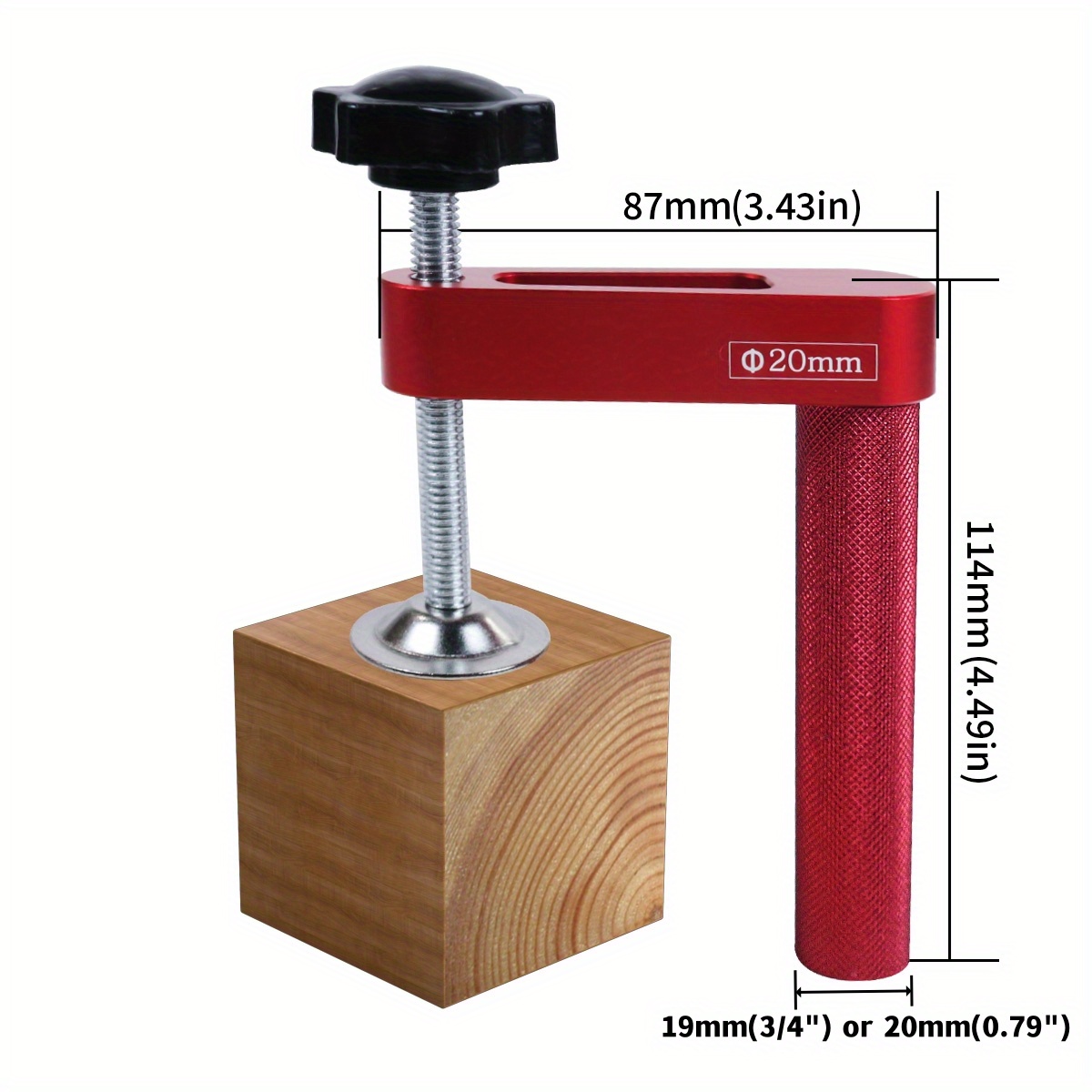 1pc 19mm/20mm Dog Hole Clamp W - огляд і ціна Woodworking Z Clips