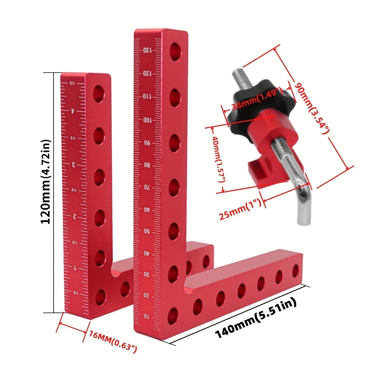 1 Set 90 Degree Positioning Sq - огляд і ціна Woodworking Z Clips