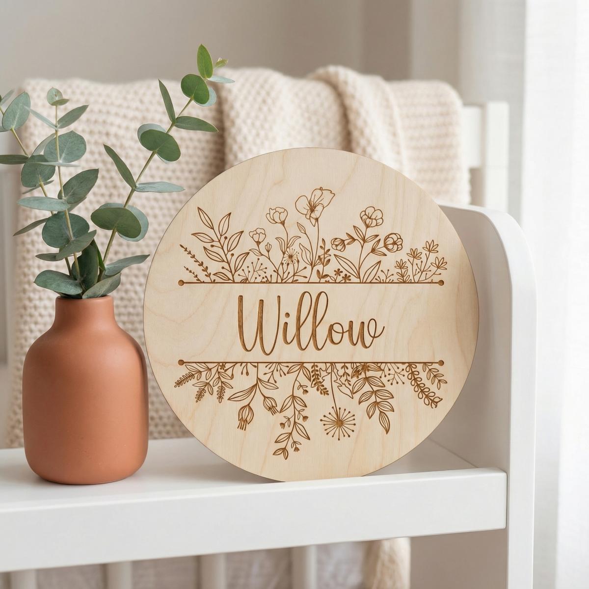 Personalized Floral Round Wood - огляд і ціна Woodworking Laser