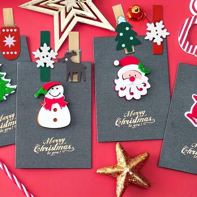 50/100PCS Christmas Wood Clips - огляд і ціна Woodworking Z Clips