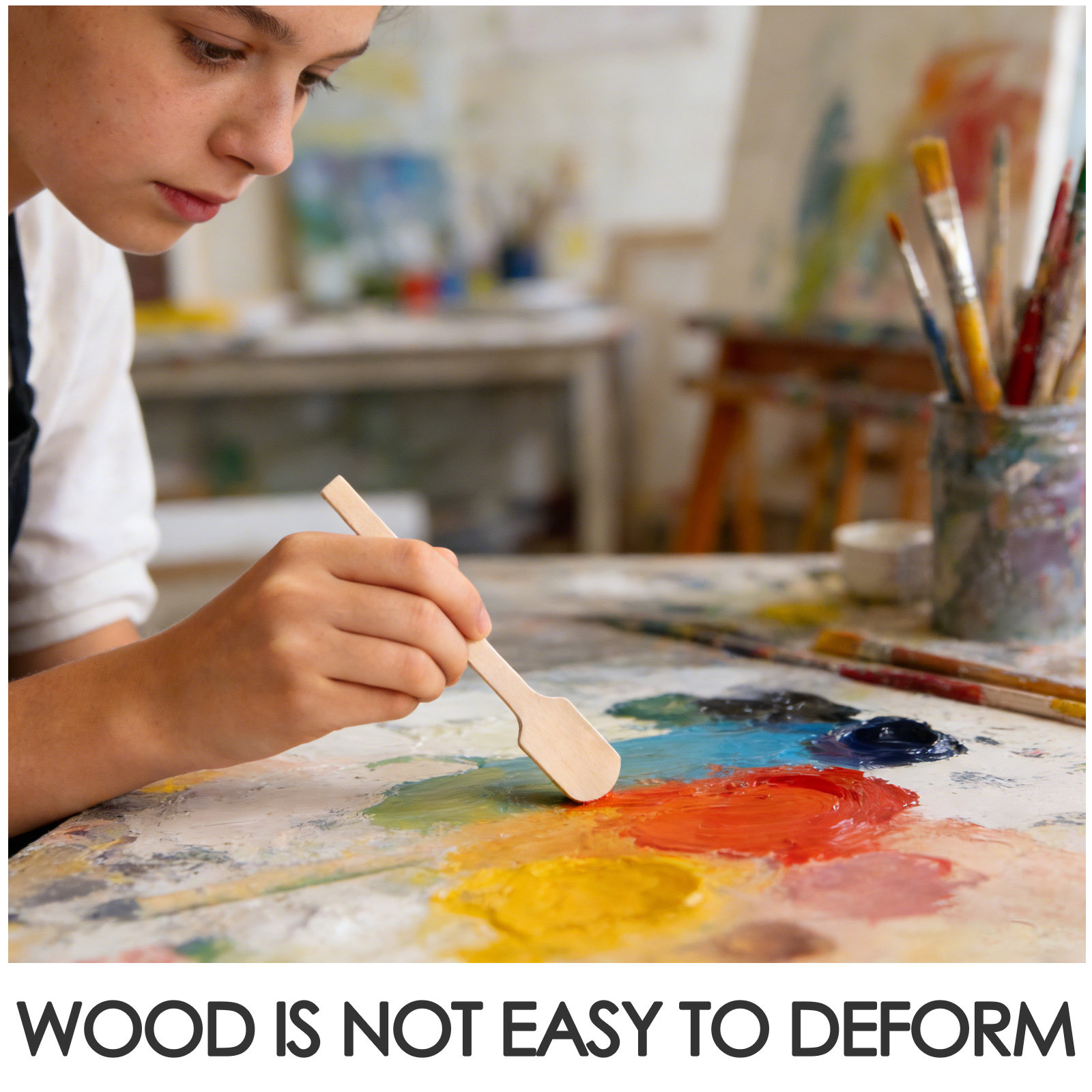 200Pcs Wooden Paint Stirring S - огляд і ціна Woodworking Art
