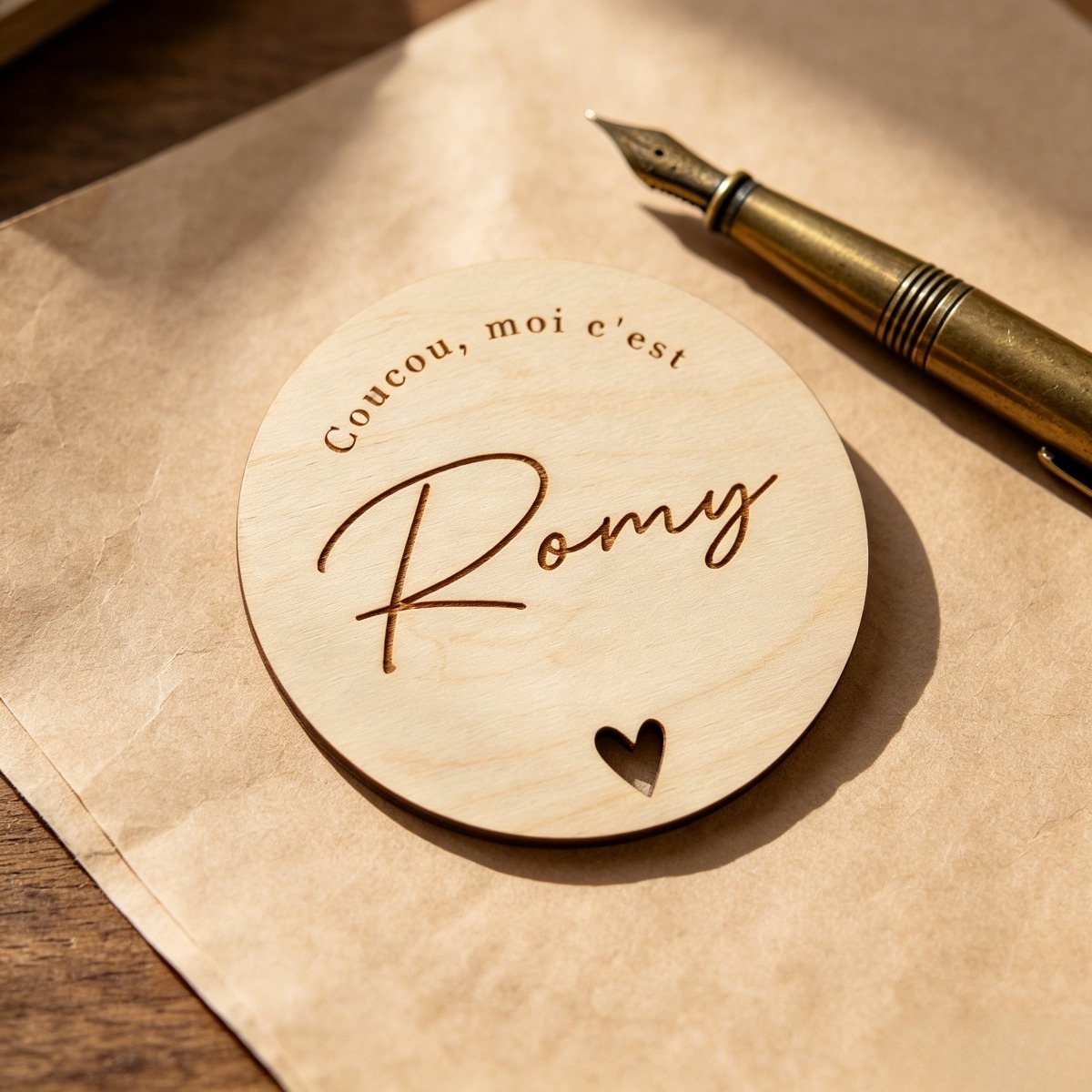 Custom Round Wooden Name Plaqu - огляд і ціна Woodworking Laser