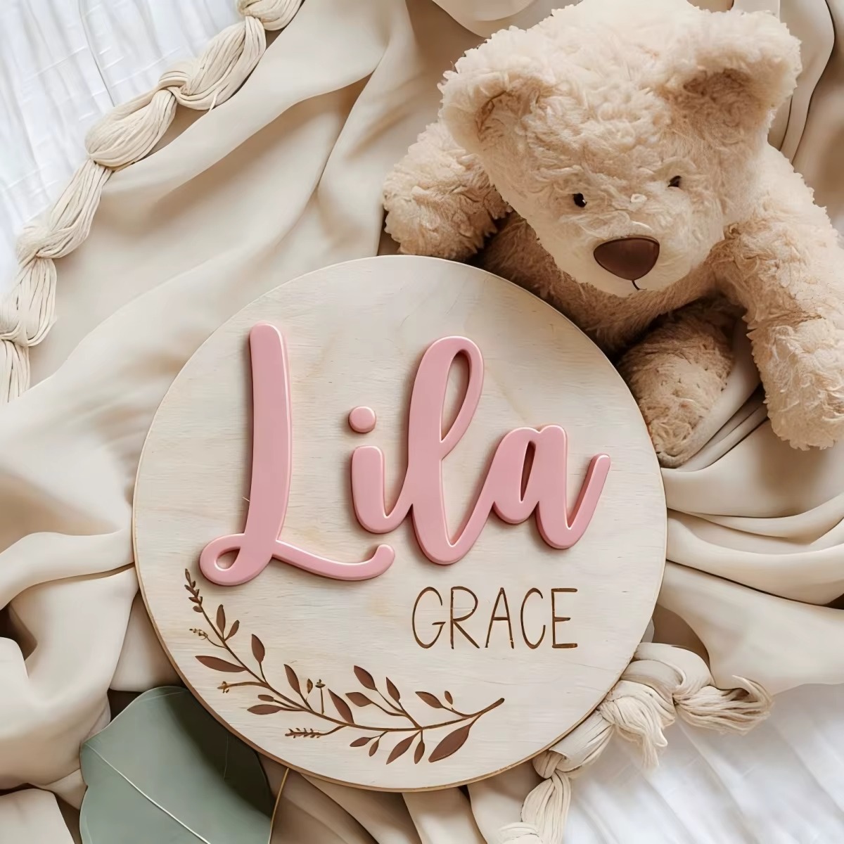 Custom Round Wooden Name Plaqu - огляд і ціна Woodworking Laser