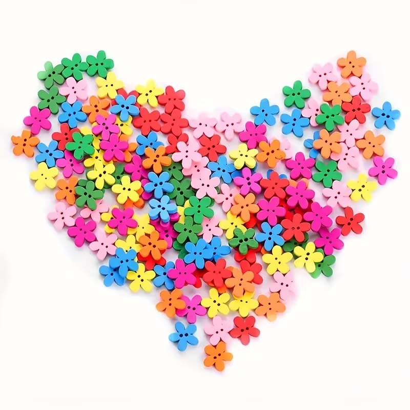 50/100PCS Flower wooden button - огляд і ціна Woodworking Z Clips