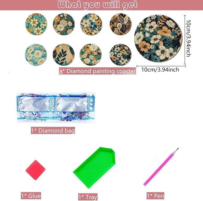 8 Pieces DIY Diamond Painting  - огляд і ціна Woodworking Art